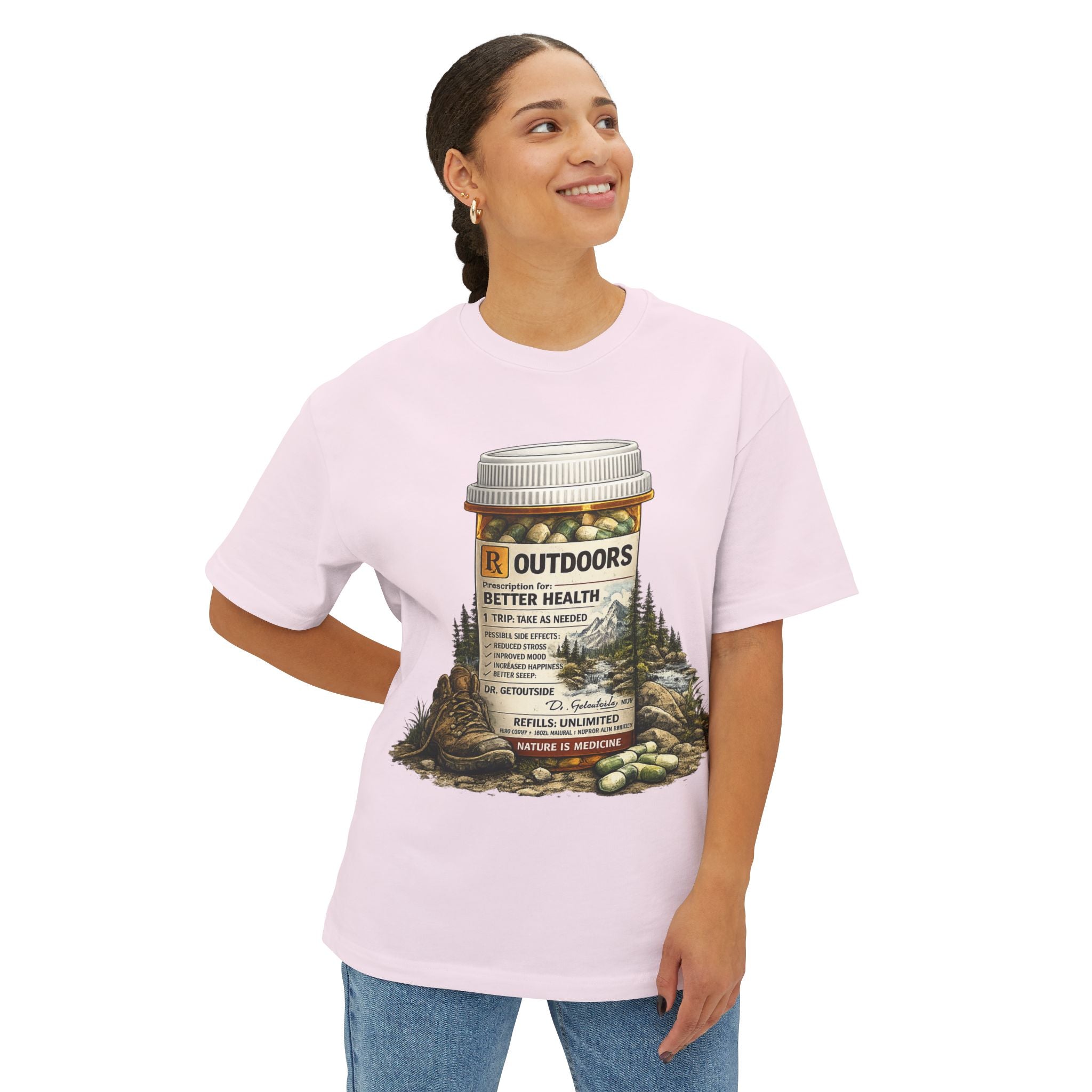 Outdoors Prescription Tee — 'Outdoors: Better Health' Graphic T-Shirt