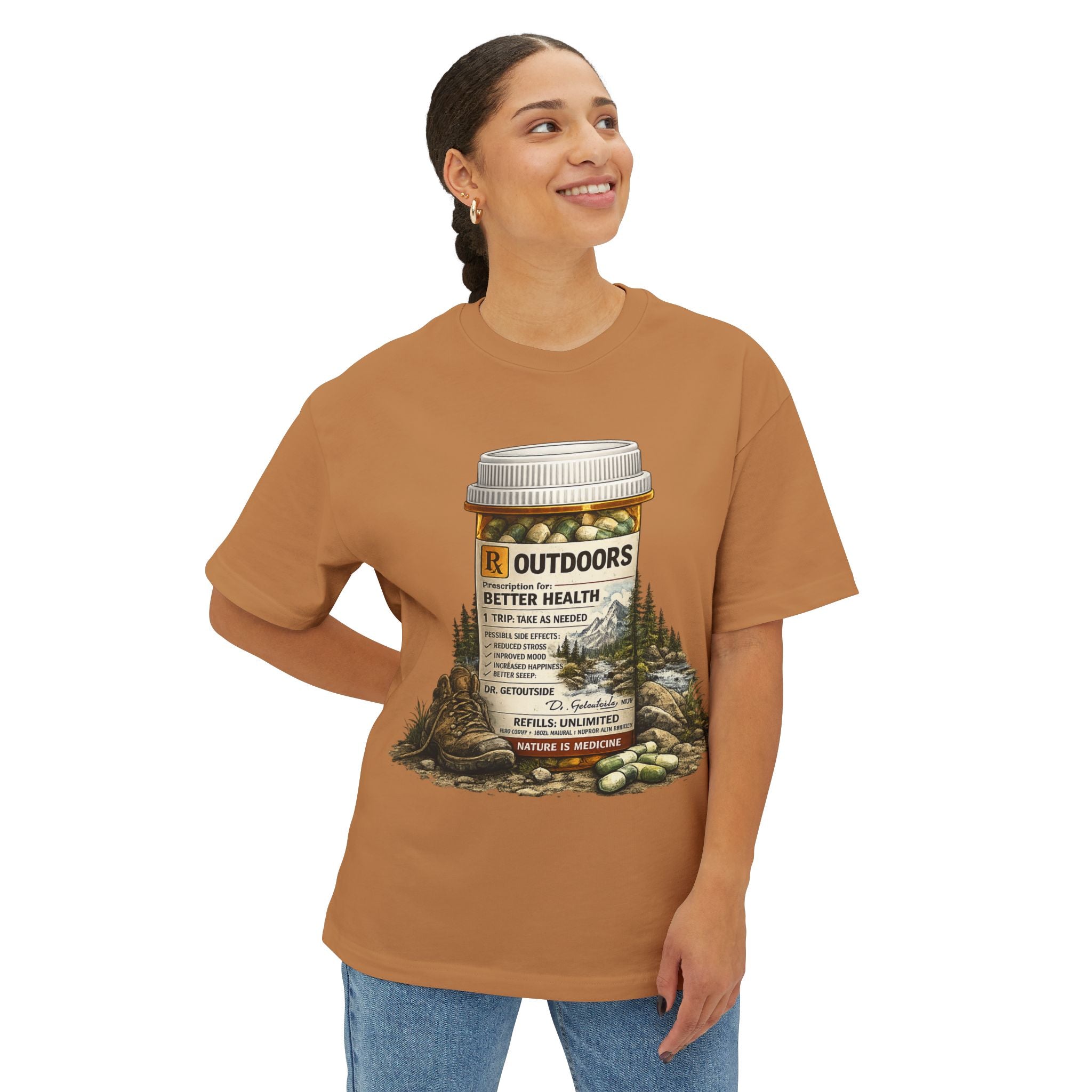 Outdoors Prescription Tee — 'Outdoors: Better Health' Graphic T-Shirt