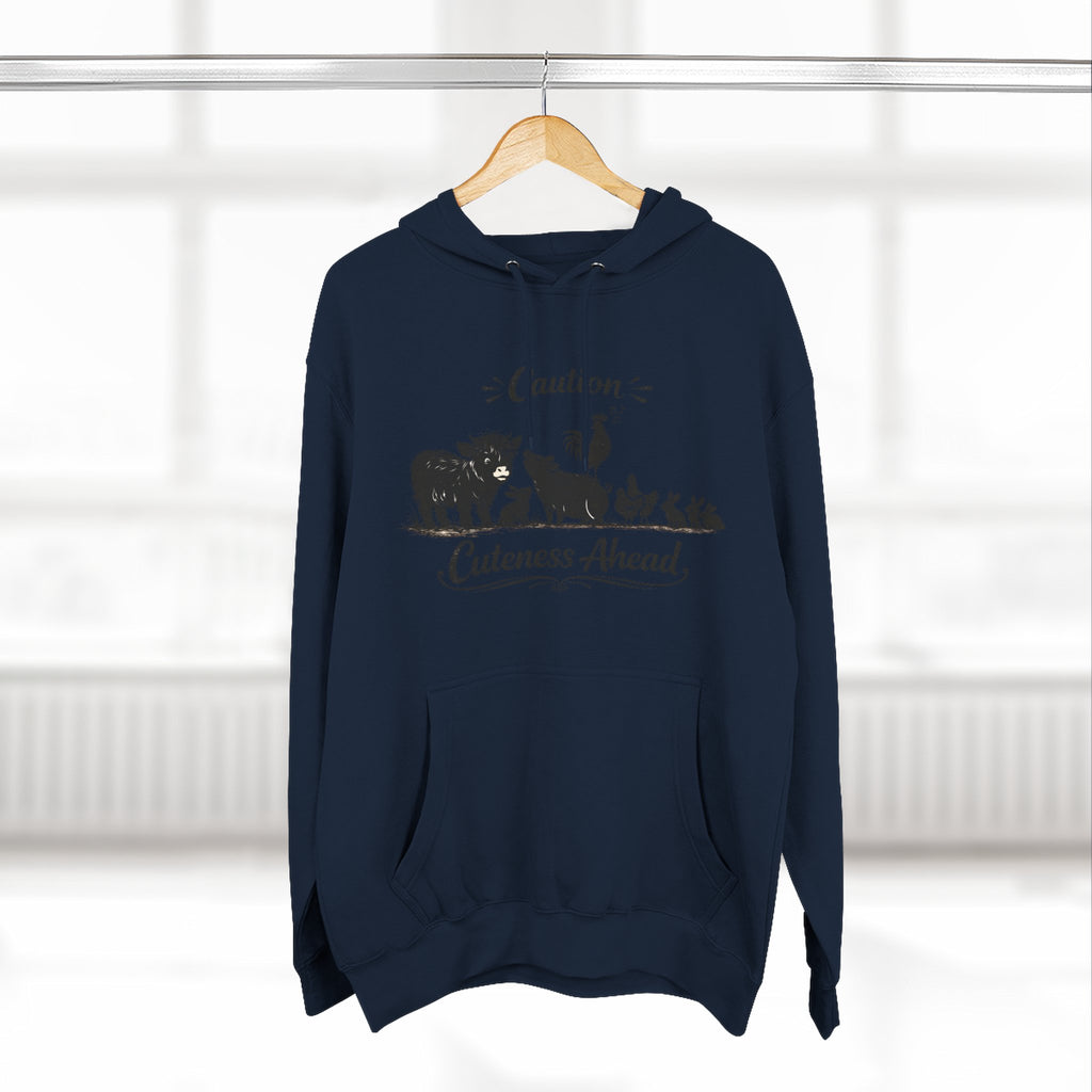 Caution Cuteness Ahead Hoodie — Ironwood Living Fleece Pullover