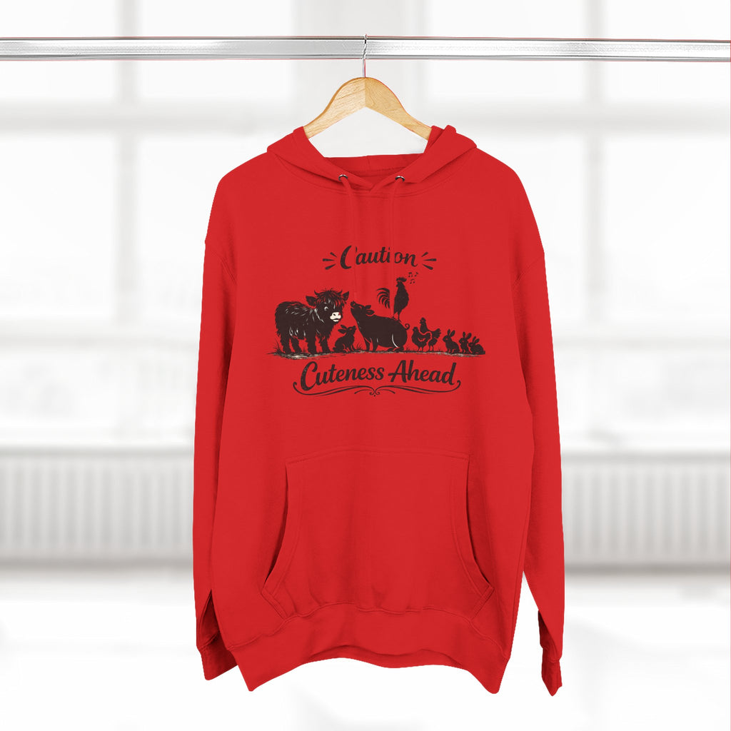 Caution Cuteness Ahead Hoodie — Ironwood Living Fleece Pullover