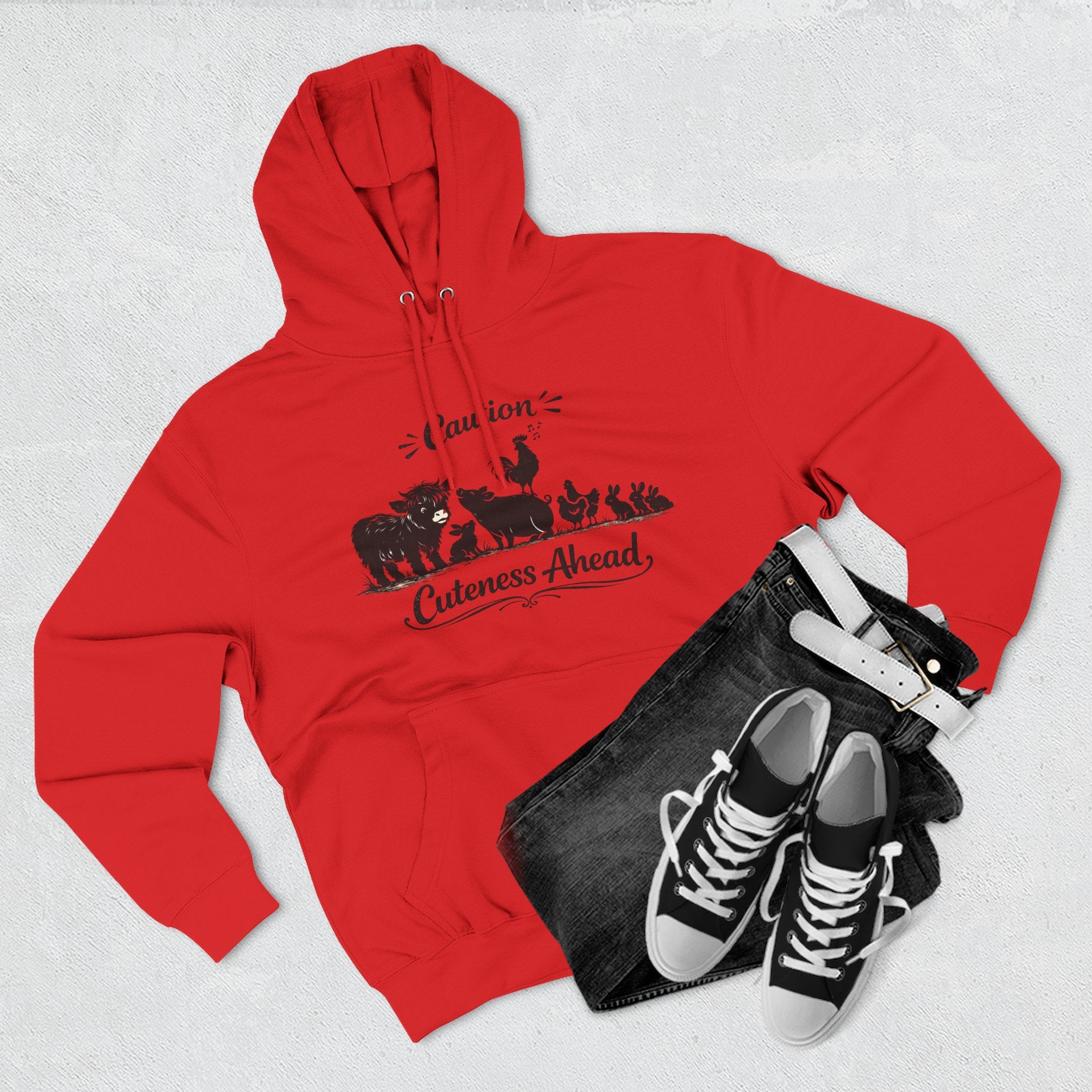 Caution Cuteness Ahead Hoodie — Ironwood Living Fleece Pullover