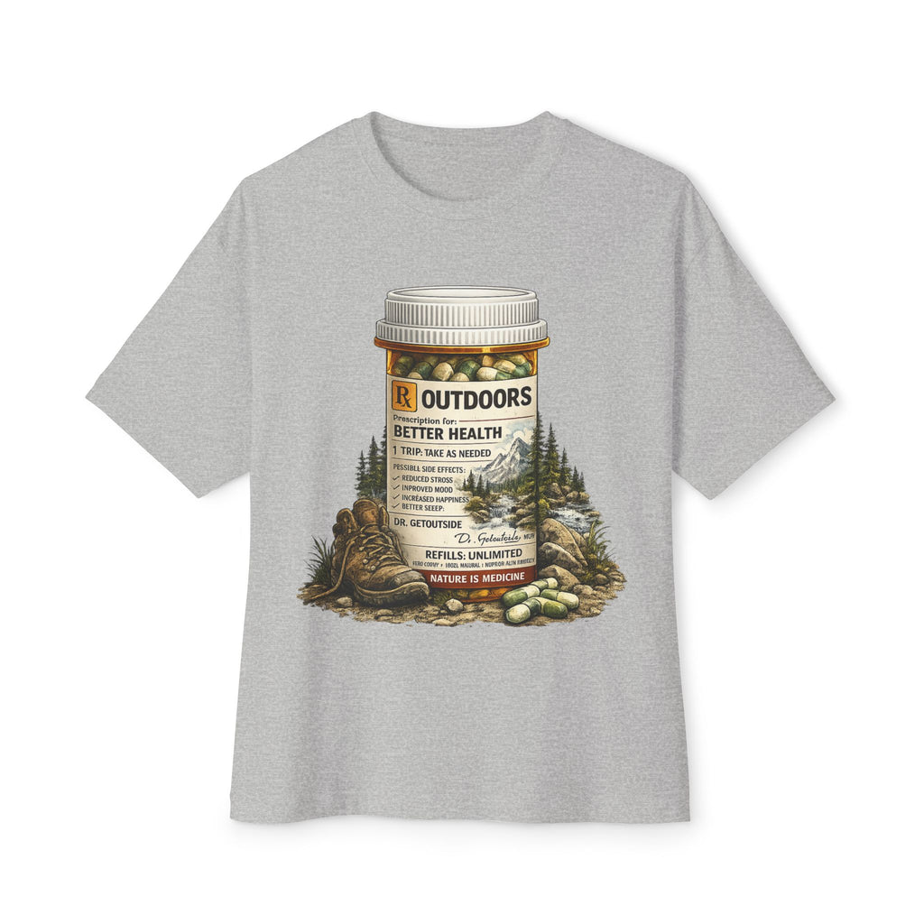 Outdoors Prescription Tee — 'Outdoors: Better Health' Graphic T-Shirt