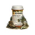Outdoors Prescription Sticker — 'Prescription for Better Health' Nature Medicine Kiss-Cut Sticker