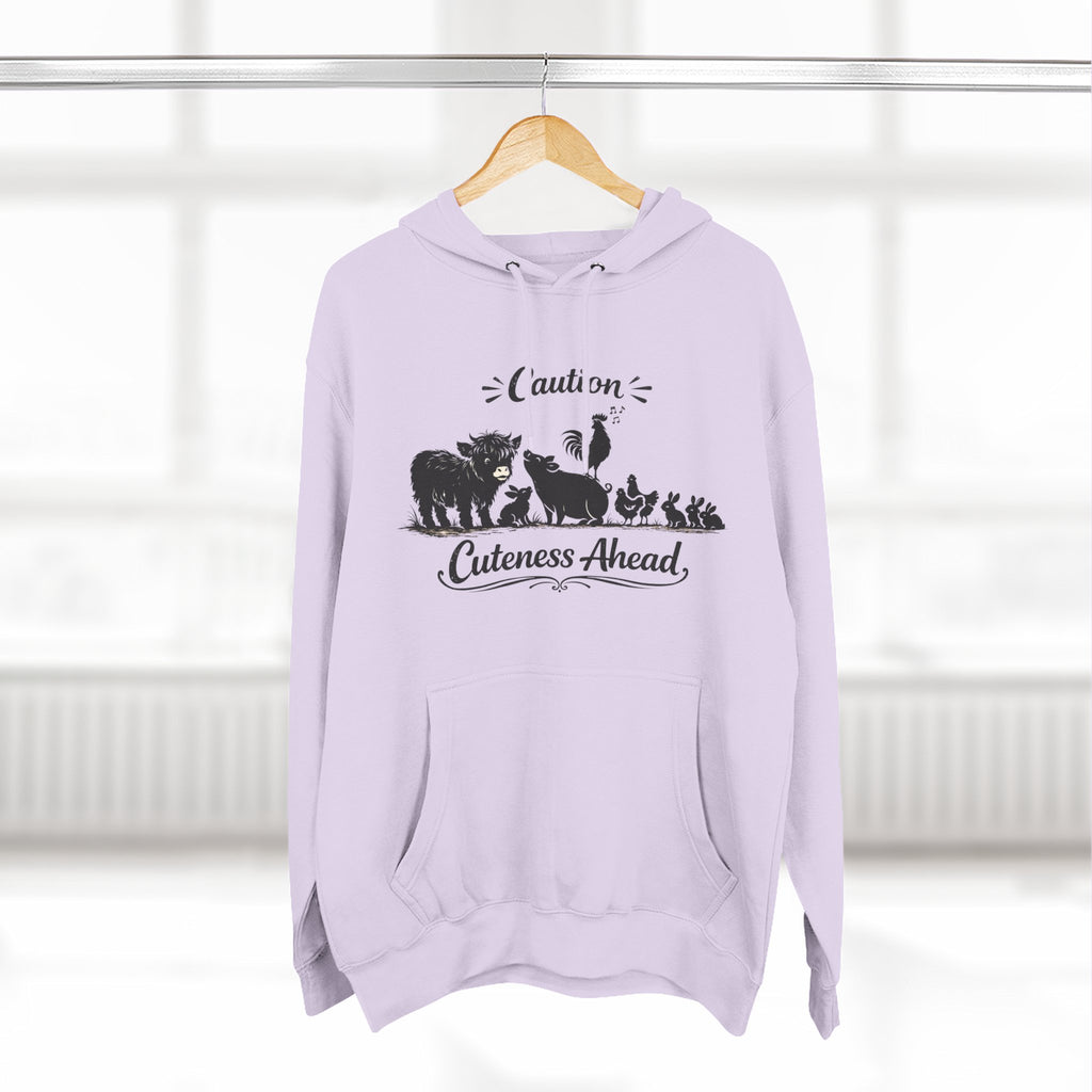 Caution Cuteness Ahead Hoodie — Ironwood Living Fleece Pullover