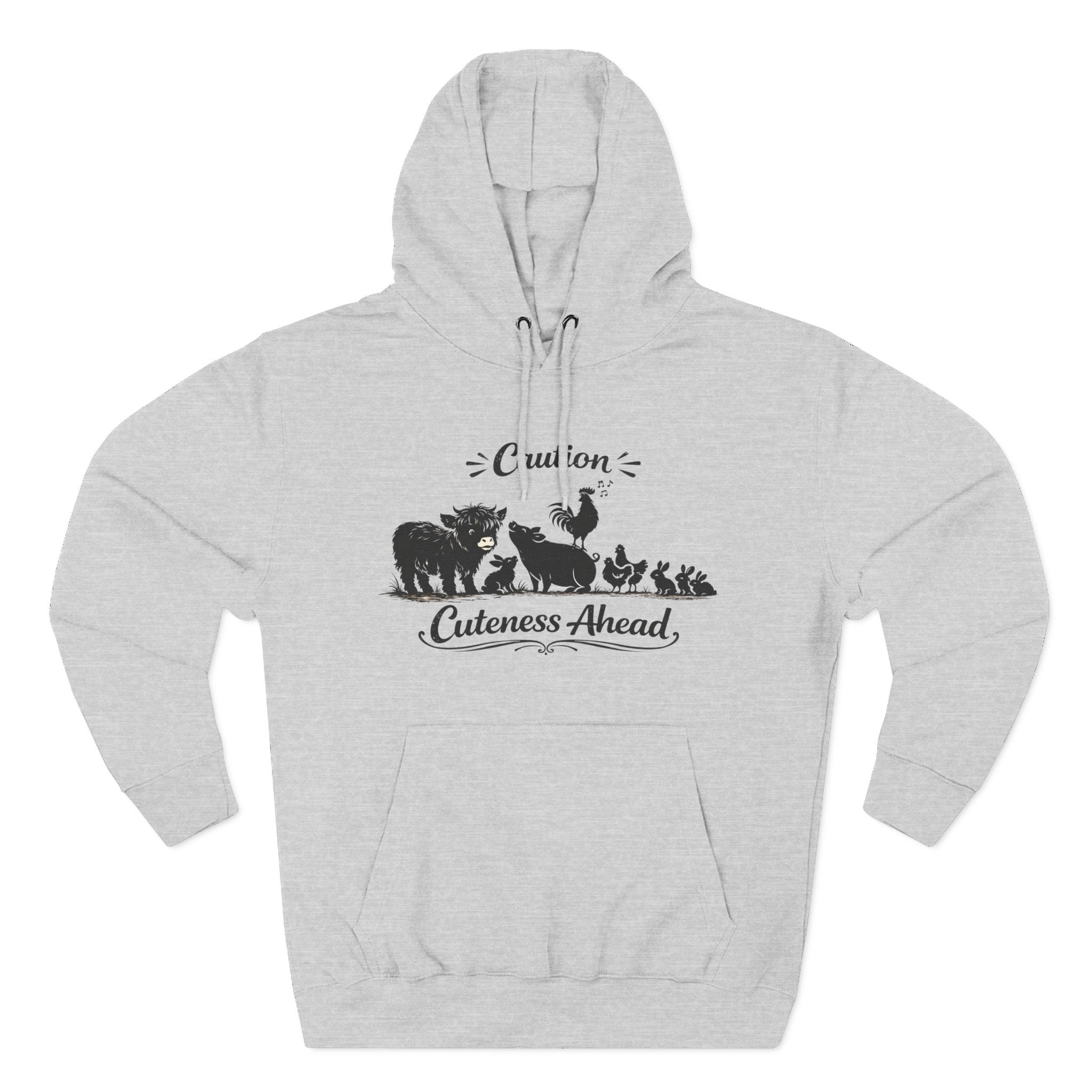 Caution Cuteness Ahead Hoodie — Ironwood Living Fleece Pullover