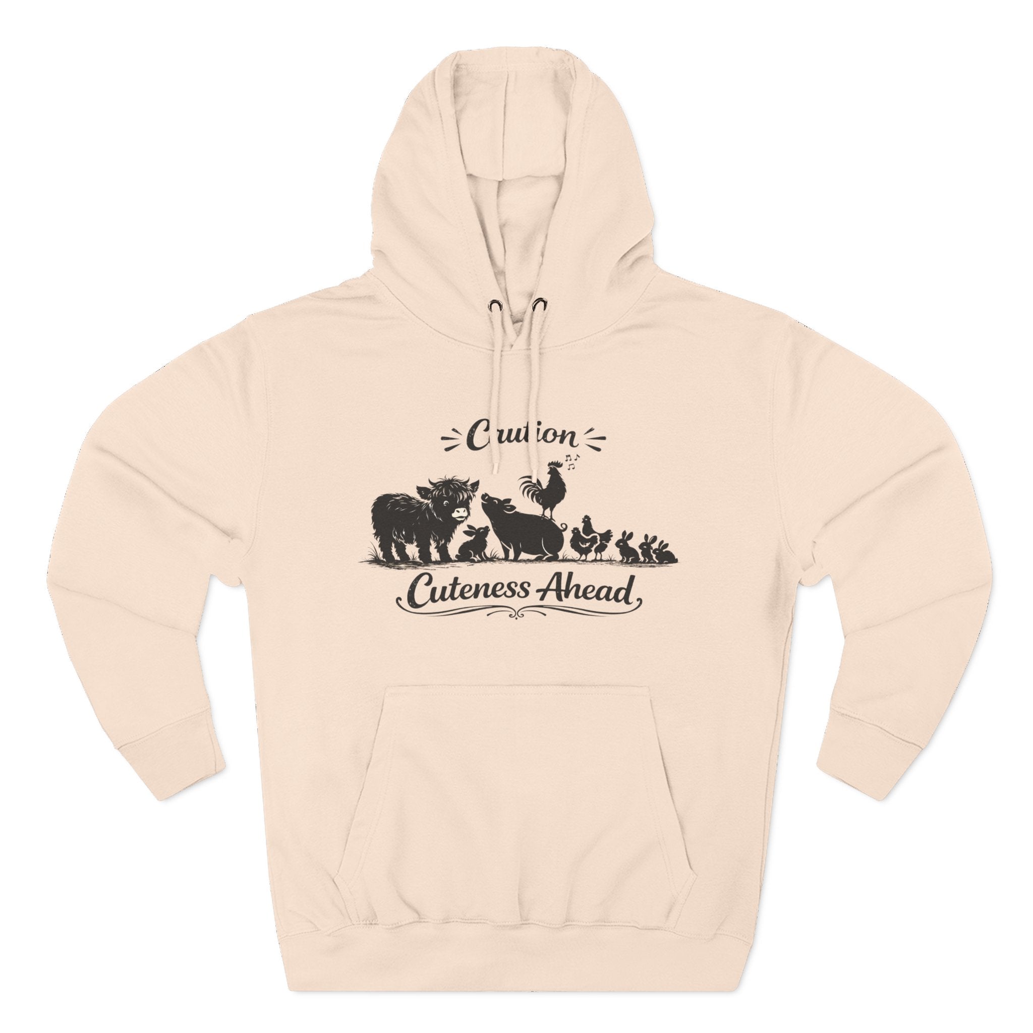 Caution Cuteness Ahead Hoodie — Ironwood Living Fleece Pullover