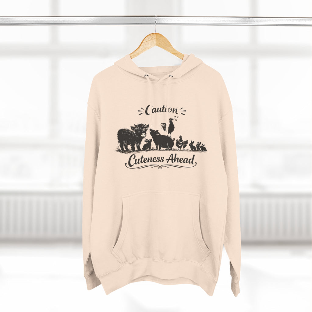 Caution Cuteness Ahead Hoodie — Ironwood Living Fleece Pullover