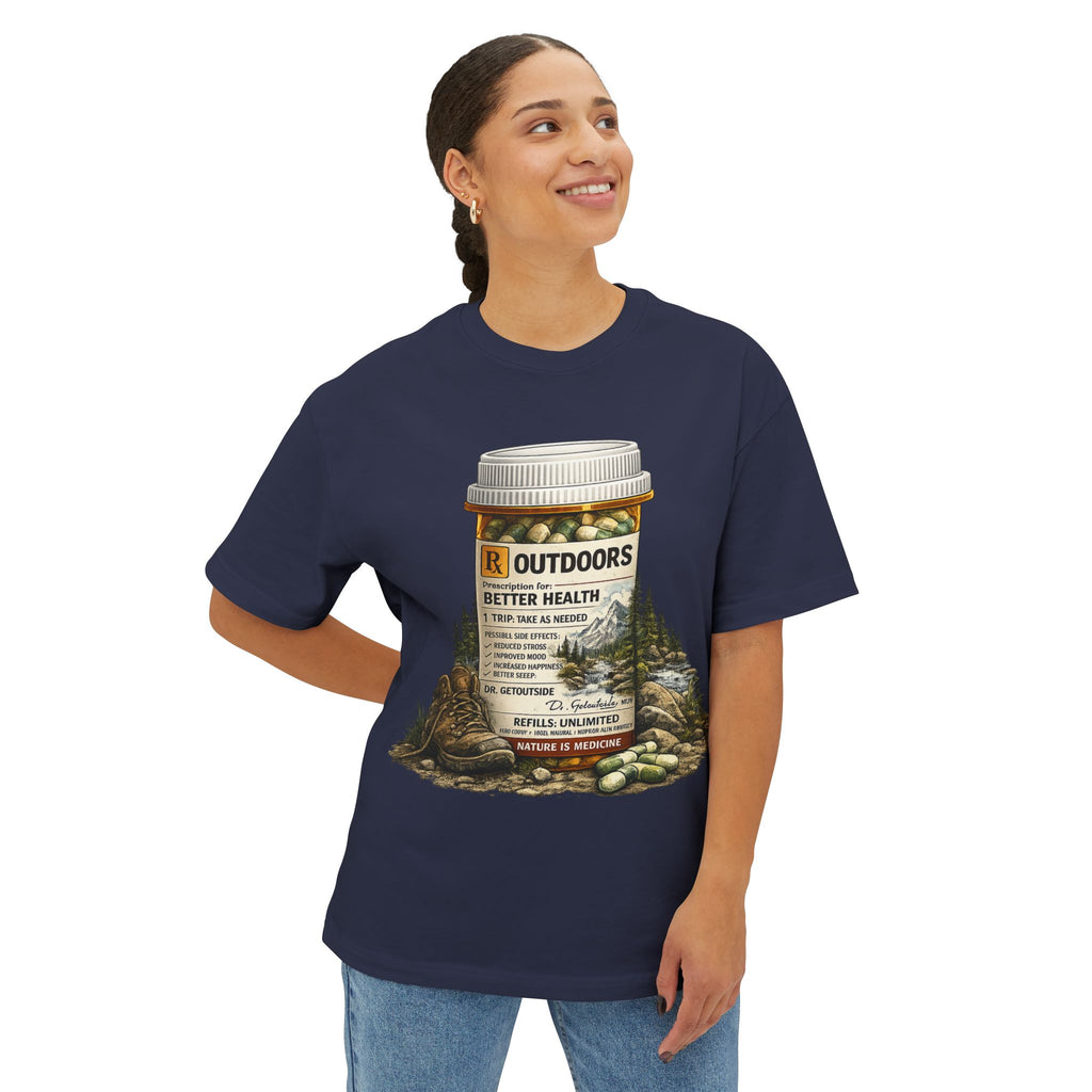 Outdoors Prescription Tee — 'Outdoors: Better Health' Graphic T-Shirt