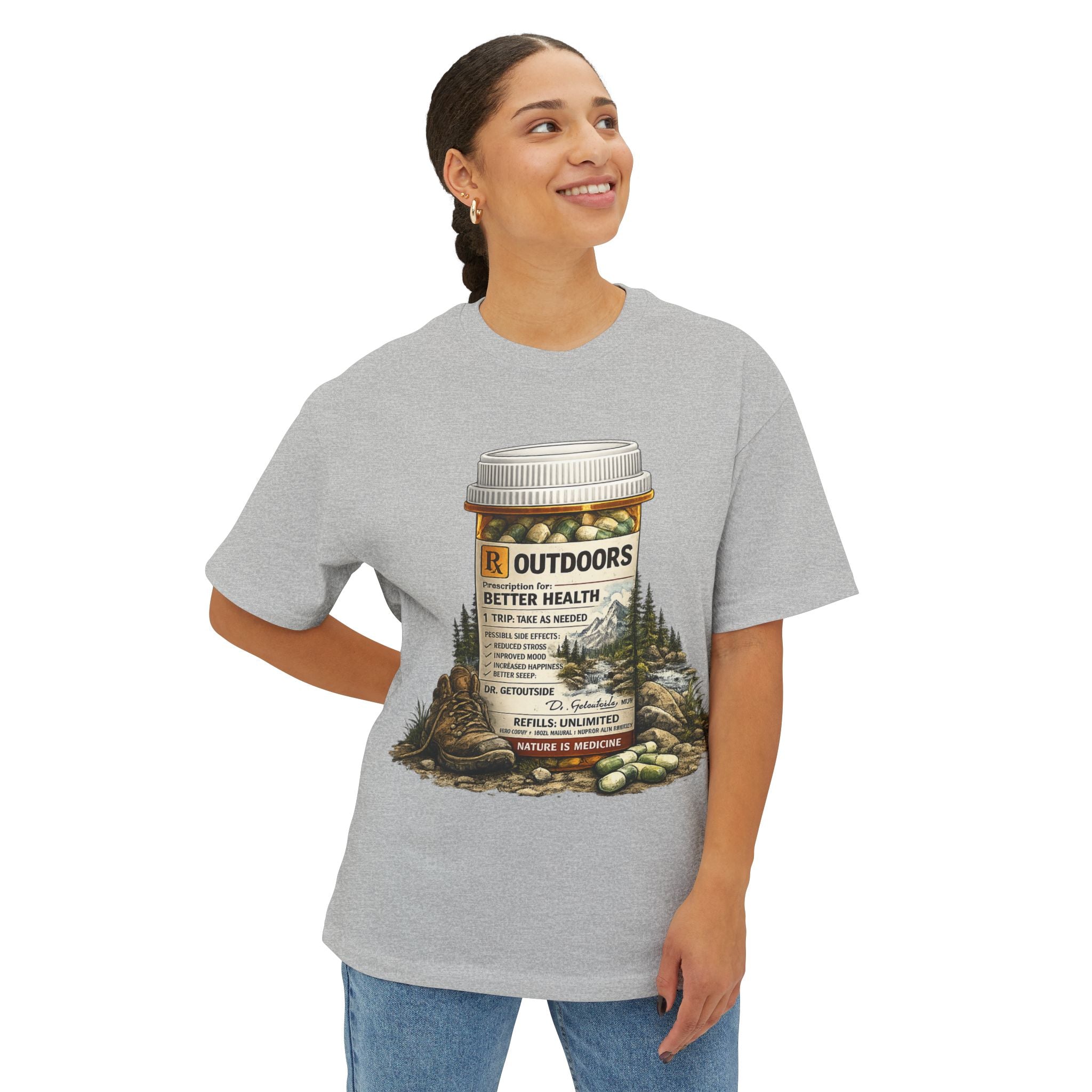 Outdoors Prescription Tee — 'Outdoors: Better Health' Graphic T-Shirt