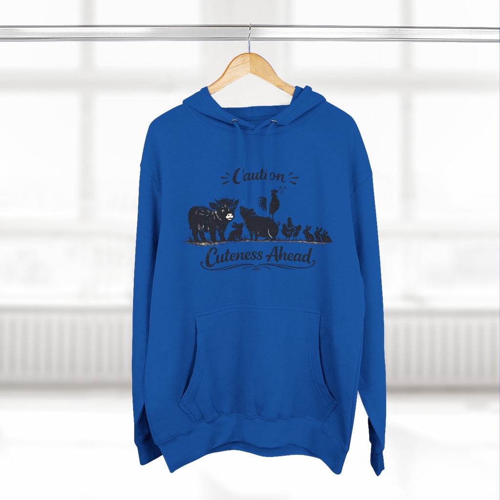 Caution Cuteness Ahead Hoodie — Ironwood Living Fleece Pullover