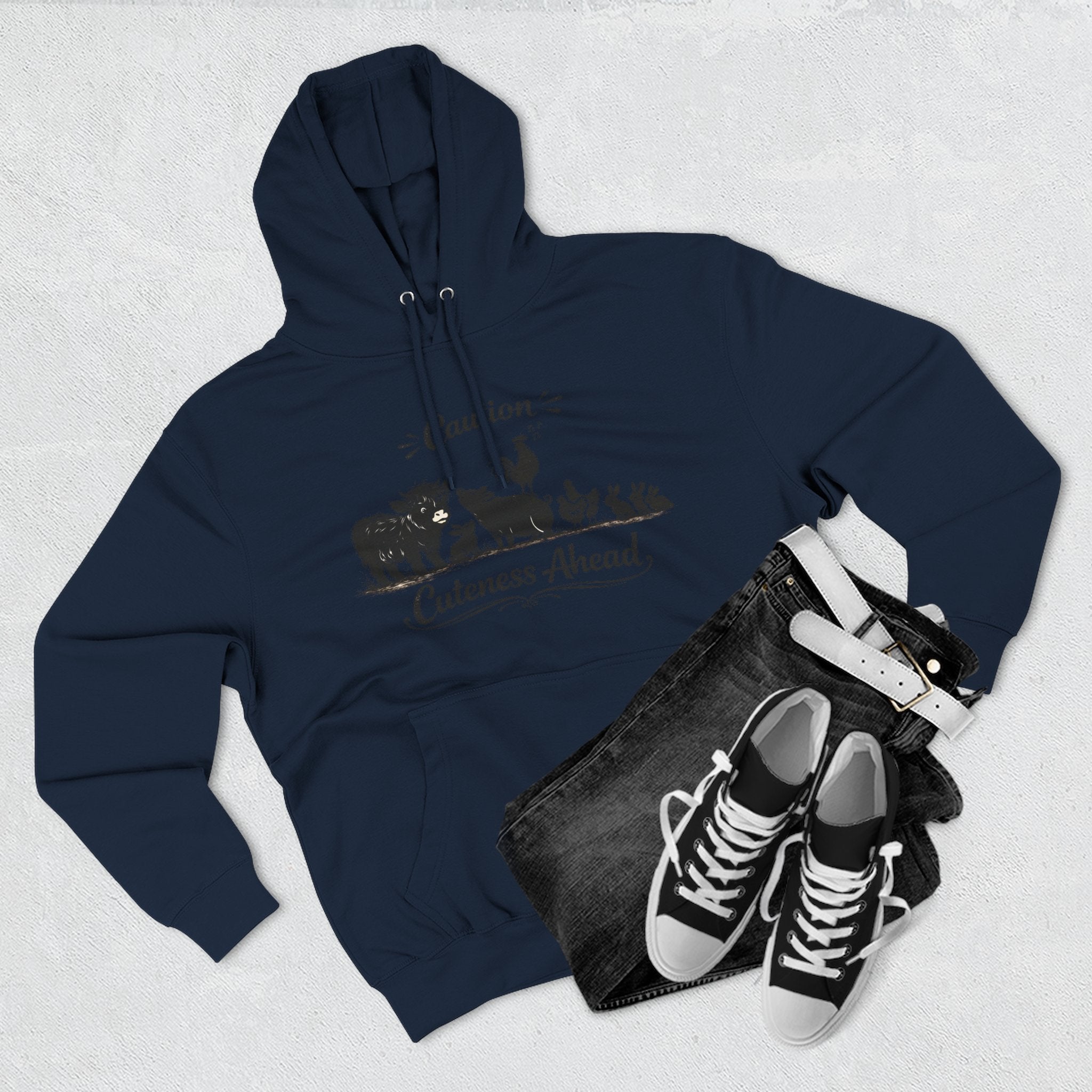 Caution Cuteness Ahead Hoodie — Ironwood Living Fleece Pullover