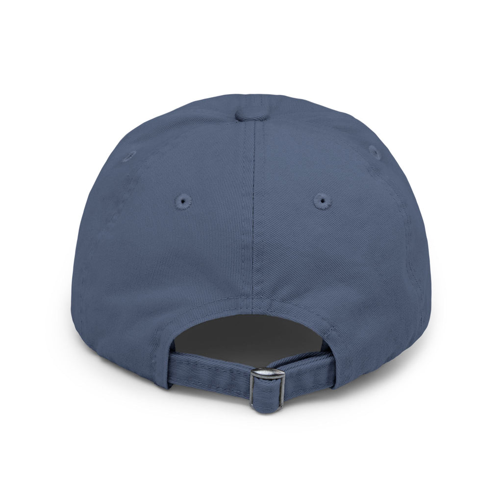 Distressed Dad Hat - 'Poke Around and Find Out' Mountain Skull Graphic Cap