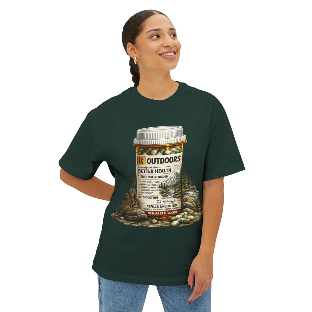 Outdoors Prescription Tee — 'Outdoors: Better Health' Graphic T-Shirt
