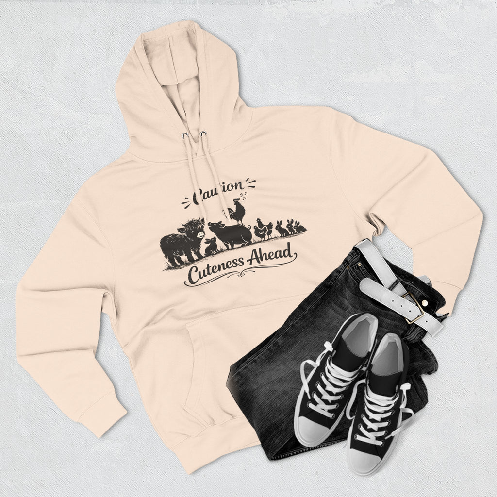 Caution Cuteness Ahead Hoodie — Ironwood Living Fleece Pullover