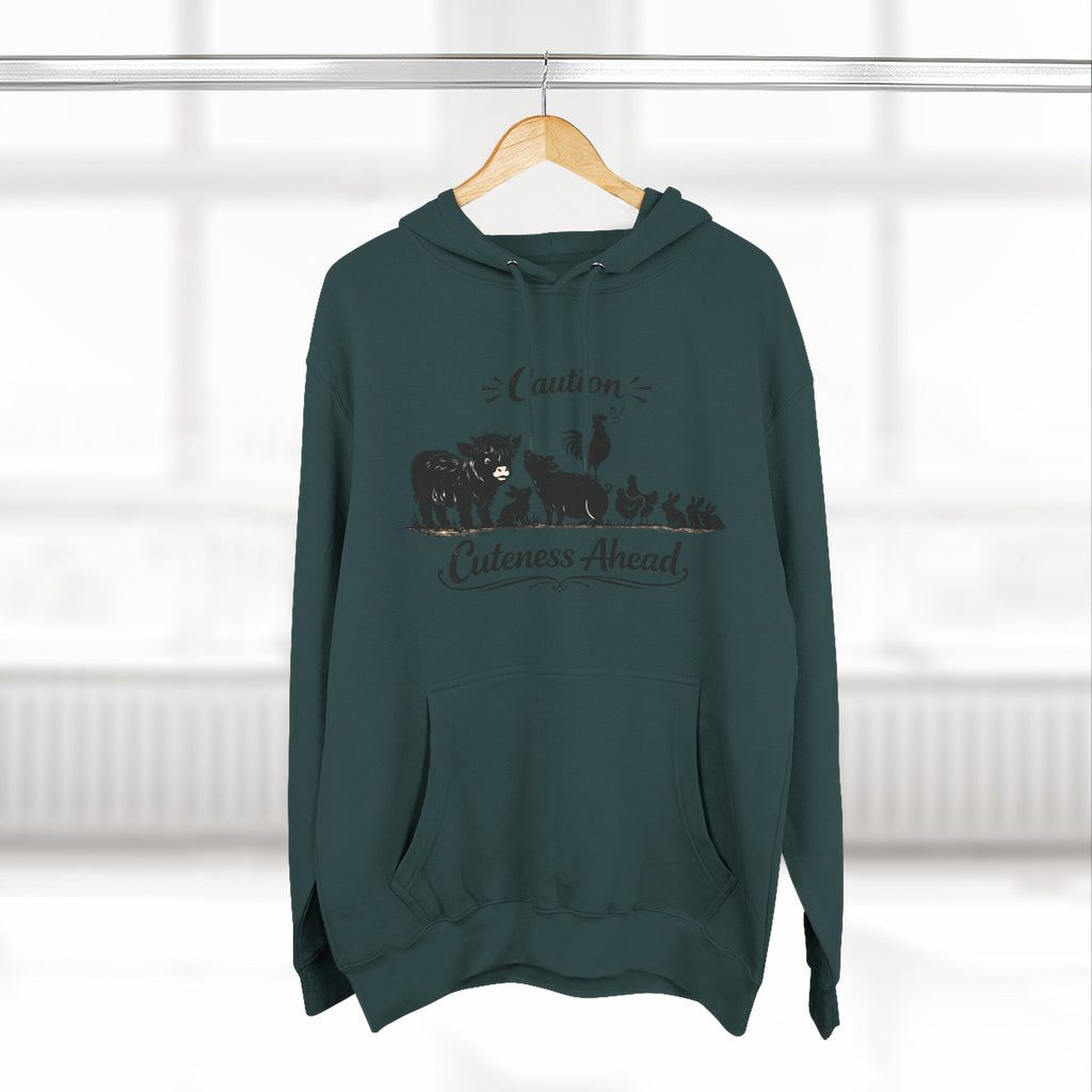 Caution Cuteness Ahead Hoodie — Ironwood Living Fleece Pullover