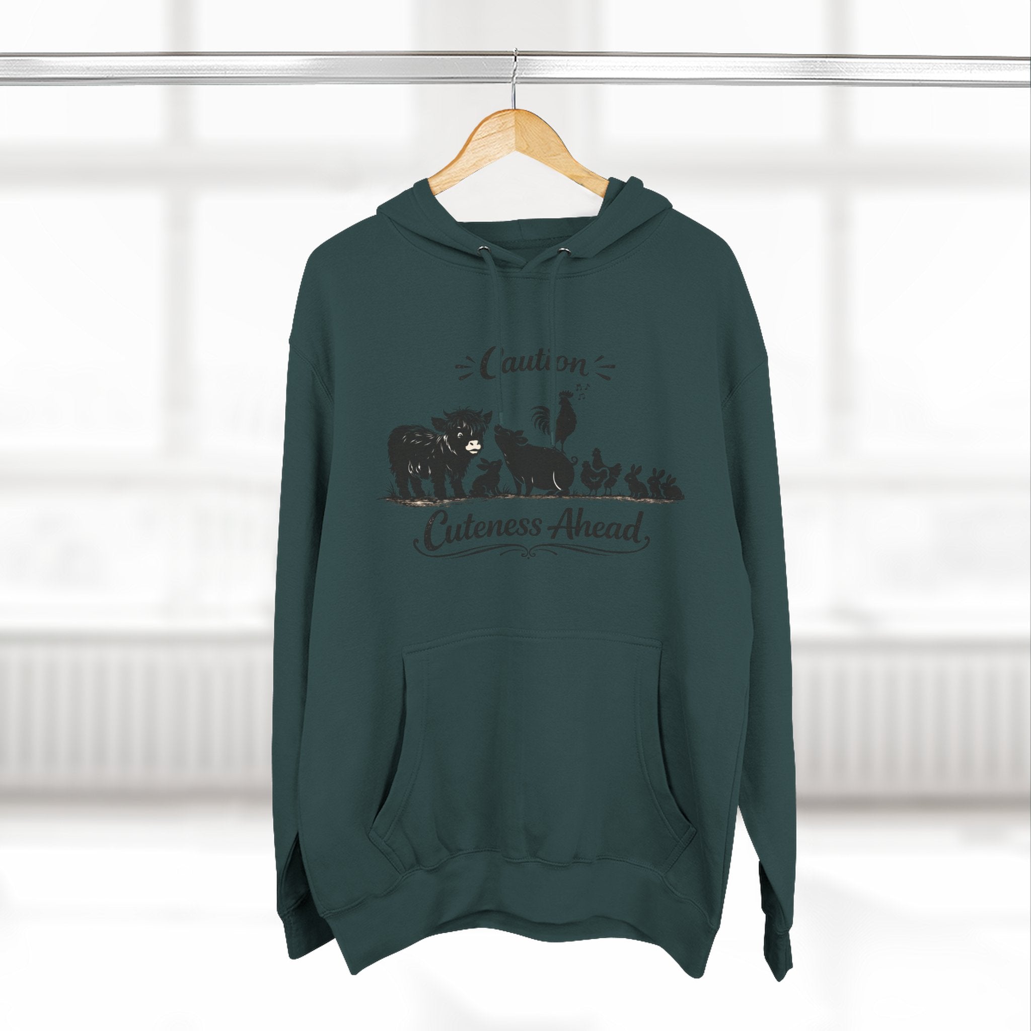Caution Cuteness Ahead Hoodie — Ironwood Living Fleece Pullover