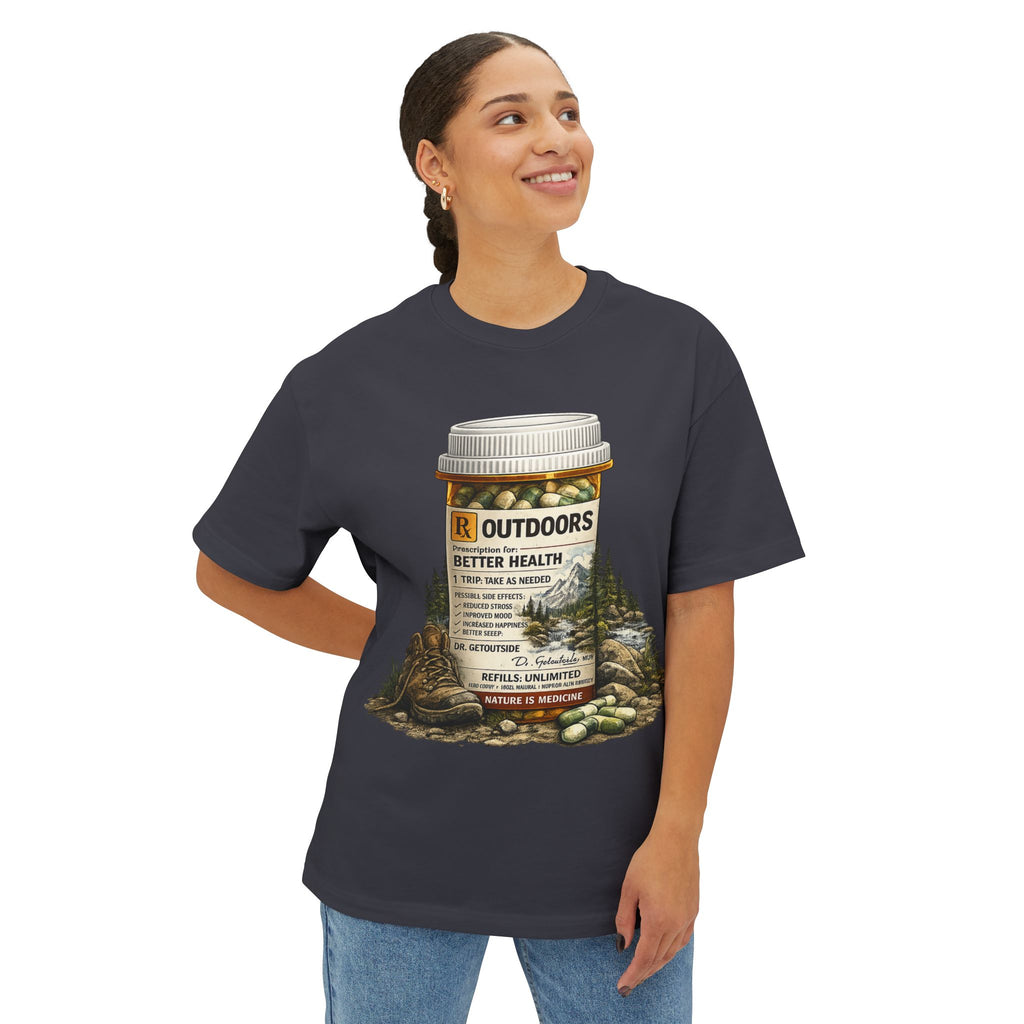 Outdoors Prescription Tee — 'Outdoors: Better Health' Graphic T-Shirt